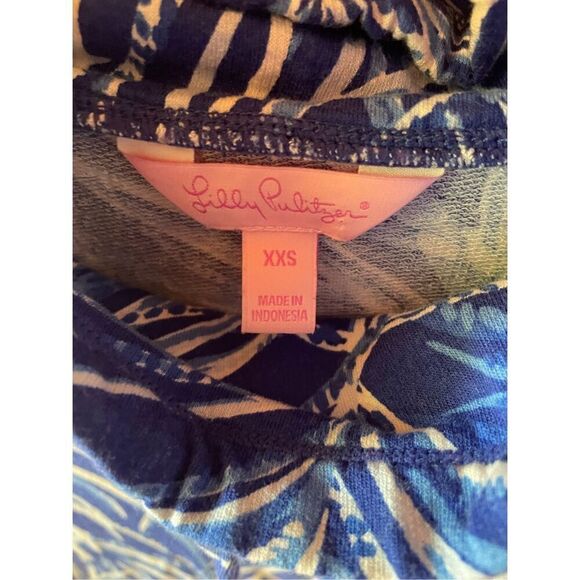 Lilly Pulitzer Fletcher Pullover Twilight Blue Early Riser XXS - Picture 2 of 3